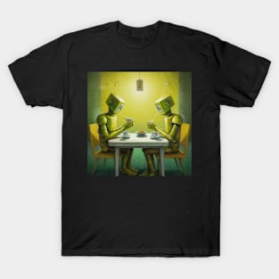 Robots in the cafe series T-Shirt